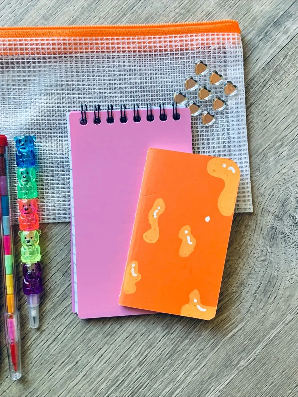 NEW📚 Homemade Crafted Beaded Pens Stationery Set OS